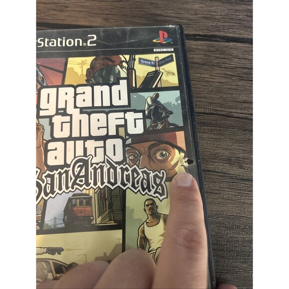 Grand Theft Auto San Andreas GTA PlayStation 2 PS2  With Map, No Manual TESTED - Picture 7 of 9